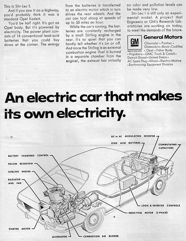 1969 GM hybrid car ad